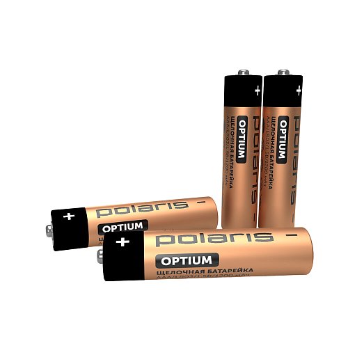 Polaris PB AAA сілтілі батареялары (4 дана) OPTIUM фото 1