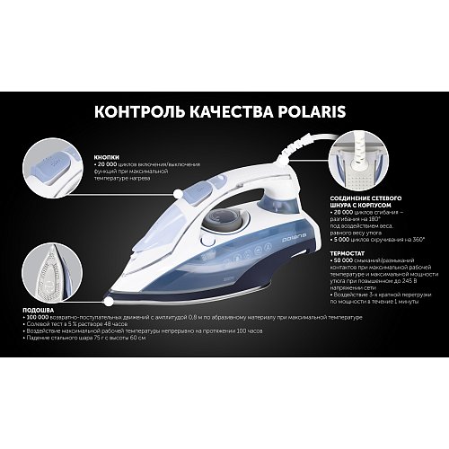 Үтік Polaris PIR 3074 SG AA 3m фото 14