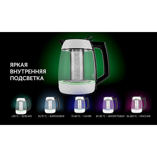 Чайник Polaris PWK 1823CGLD WI-FI IQ Home фото 23