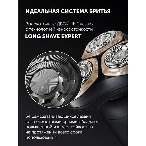 Электрычная брытва Polaris PMR 0712RC Ultimate shave 5D PRO фото 21
