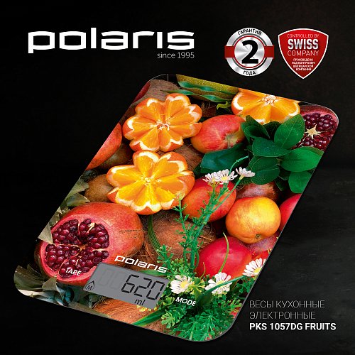 Кухонні ваги Polaris PKS 1057DG Fruits фото 2