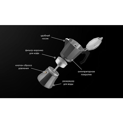 Кавоварка гейзерна Graphit-9С фото 8
