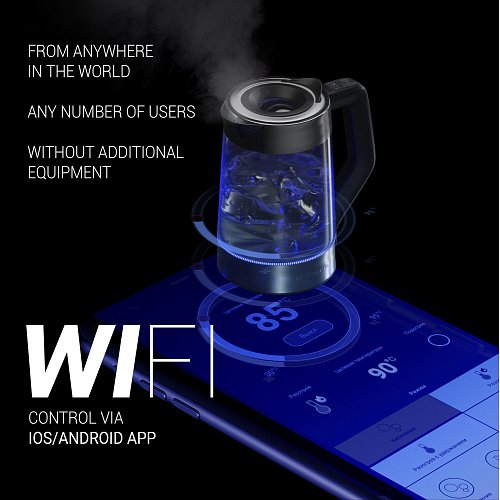 Electric kettle Polaris PWK 1725CGLD Wi-Fi IQ Home фото 9