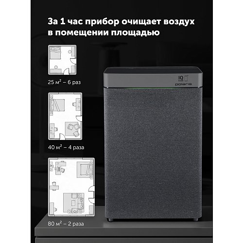 Ауа тазартқыш Polaris PPAT 02A Wi-Fi IQ Home фото 15