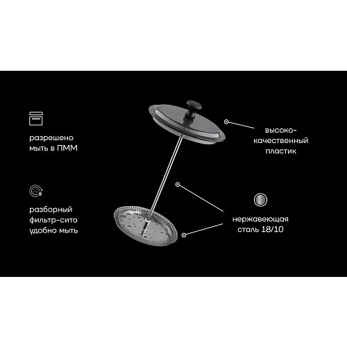 Фрэнч-прэс Polaris Graphit-600FP фото 7