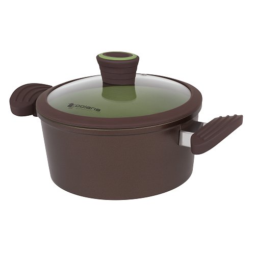 Pot with lid Polaris Safari-24C with a top Ø24 cm (4,2 L) brown фото