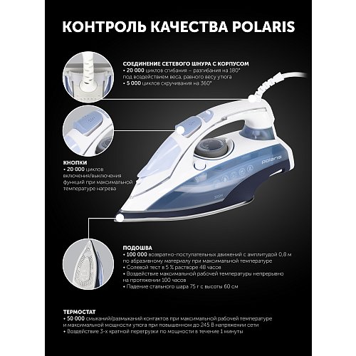 Үтік Polaris PIR 3074 SG AA 3m фото 18