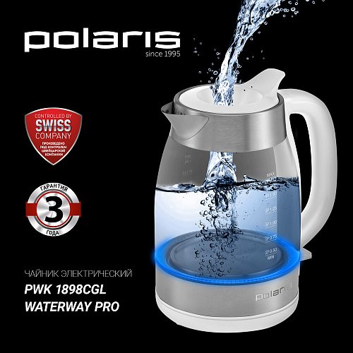 Чайник Polaris PWK 1898CGL Waterway Pro фото 3