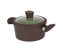 Pot with lid Polaris Safari-24C with a top Ø24 cm (4,2 L) brown