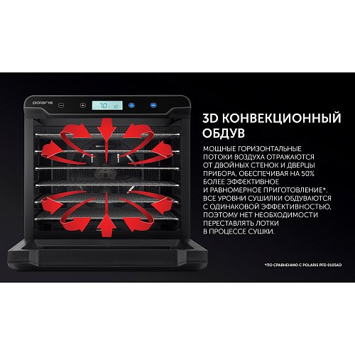 Көкөністер мен жемістерге арналған кептіргіш Polaris PFD 2402H Pro фото 7