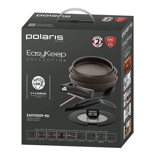 Polaris EasyKeep-9D Kochgeschirrset – 9 Teile фото 12