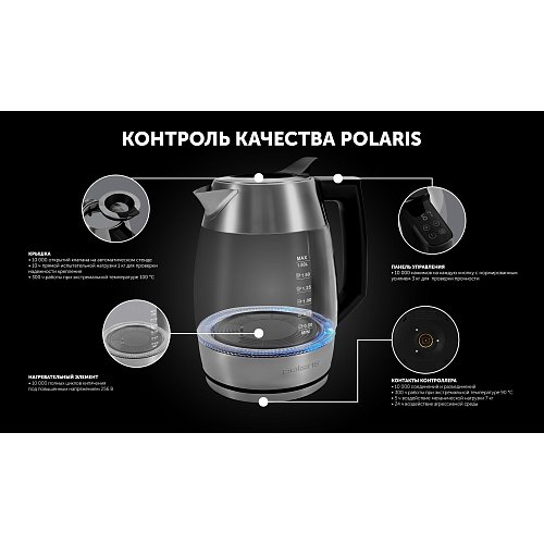 Чайник Polaris PWK 1841CGLD WI-FI IQ Home фото 18