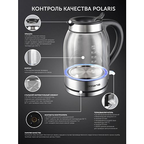 Чайнік Polaris PWK 1739CGL фото 15