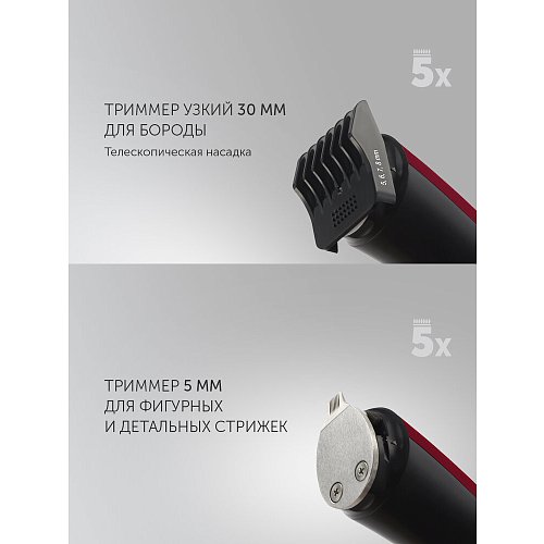 Машинка-тример для стрижки Polaris PHC 3019RC Retro фото 9