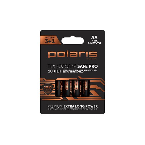 Батарэйкі шчолачныя Polaris PB АА (4шт) Premium фото 1