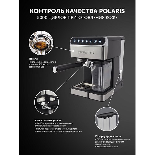 Кофеқайнатқыш Polaris PCM 1535E Adore Cappuccino фото 14
