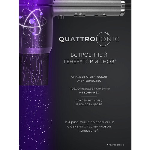 Фен PHD 2044Ti Quattro Ionic фото 15