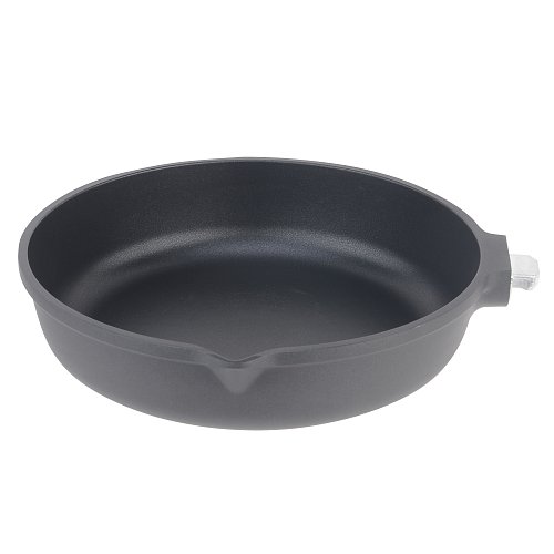 Алынбалы тұтқасы мен қақпағы бар Calido-28FP шойын қуырғыш табасы фото 5