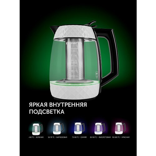 Чайник Polaris PWK 1823CGLD WI-FI IQ Home фото 23