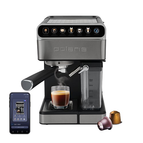Кофеқайнатқыш Polaris PCM 1540 WI-FI IQ Home фото 1