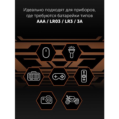 Батарейки лужні Polaris PB ААA (LR03) (32шт) Premium фото 7