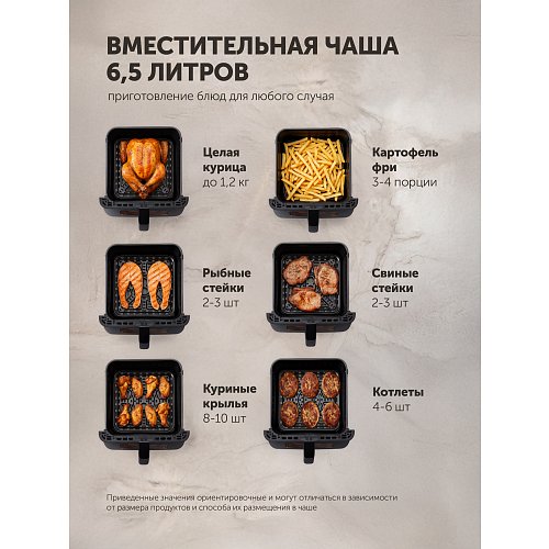 Аэрагрыль электрычны Polaris PAF 9007WS фото 13