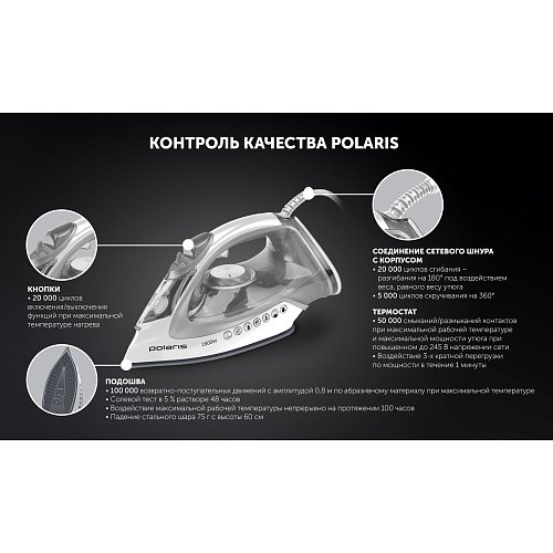 Үтік Polaris PIR 2821AK 3m фото 10