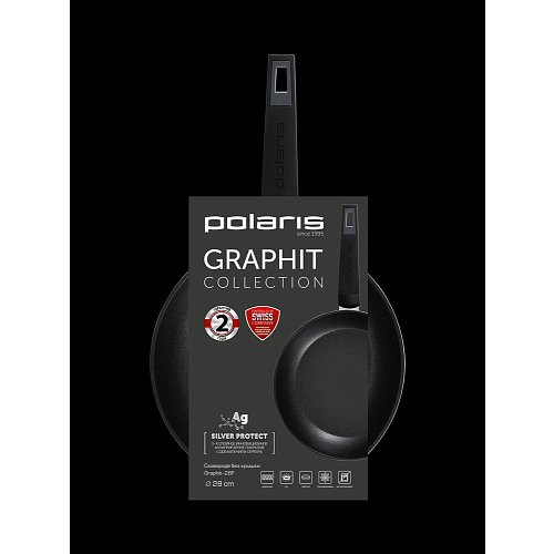Сковорода Polaris Graphit-28F без кришки Ø28 см фото 13