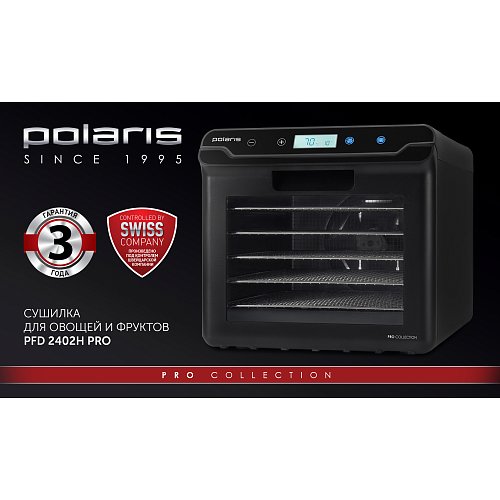 Көкөністер мен жемістерге арналған кептіргіш Polaris PFD 2402H Pro фото 6