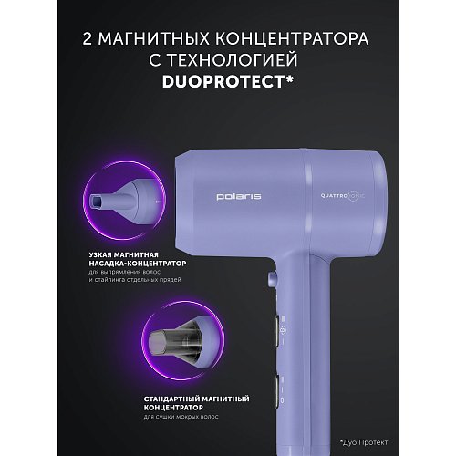 Шаш кептіргіш PHD 2044Ti Quattro Ionic фото 21