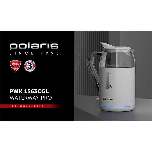 Чайнік Polaris PWK 1563CGL Water Way Pro фото 8