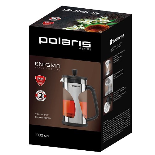 French press Polaris Enigma-1000FP, stainless steel, 1000 ml фото 4