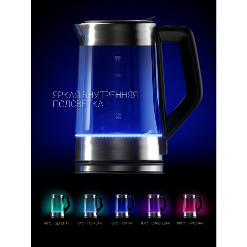 Чайнік Polaris PWK 1725CGLD Wi-Fi IQ Home фото 16