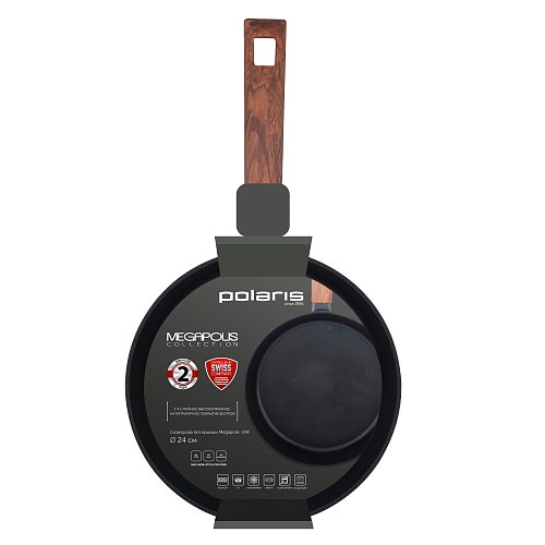 Сковорода Polaris Megapolis-24F без кришки Ø24 см фото 3