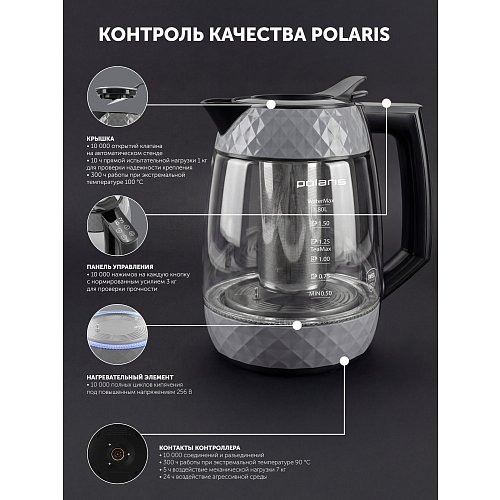 Чайнік Polaris PWK 1823CGLD WI-FI IQ Home фото 26