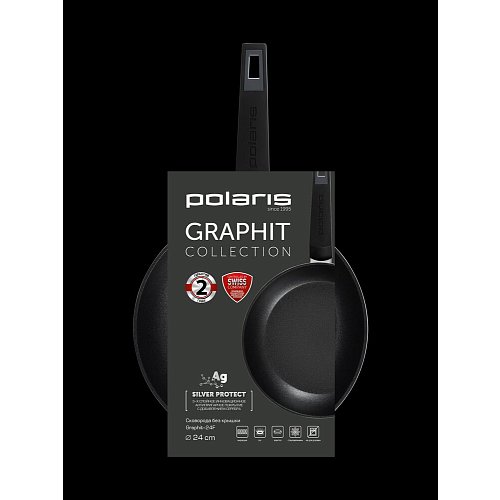 Патэльня Polaris Graphit-24F без вечка Ø24 см фото 13