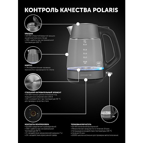 Чайнік Polaris PWK 1760CGL фото 16