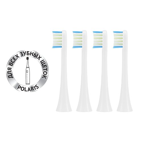 Set of nozzles for electric toothbrush Polaris TBH 0105 M (4) фото