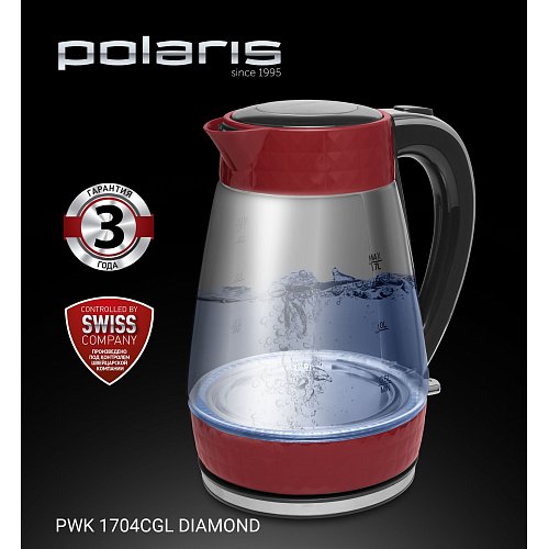 Чайник Polaris PWK 1704CGL Diamond фото 2