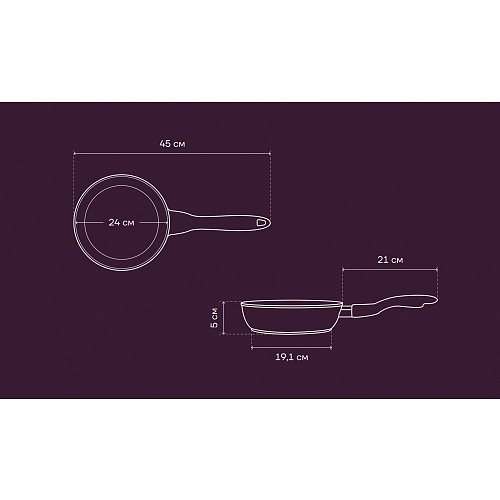 Патэльня Polaris ECO collection-24F без вечка Ø24 см фото 12