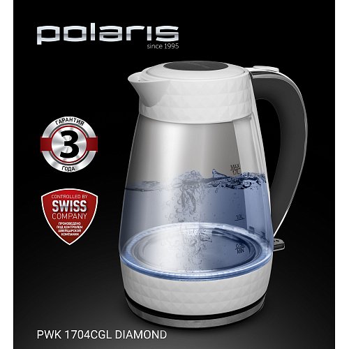 Чайник Polaris PWK 1704CGL Diamond фото 6