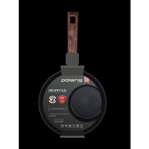 Қуыруға арналған таба Polaris Megapolis-24F қақпағы жоқ Ø24 см фото 11