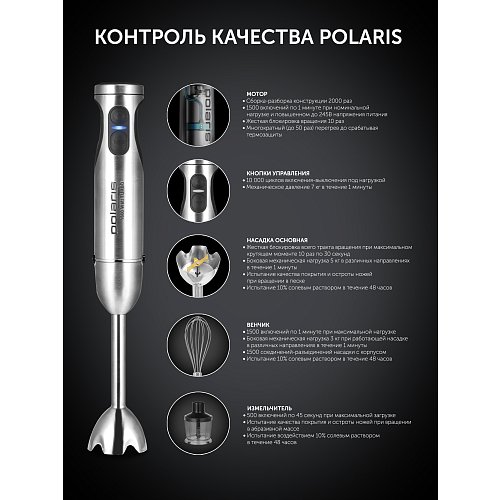 Блендэр ручны Polaris PHB 1637AL CUBE фото 24