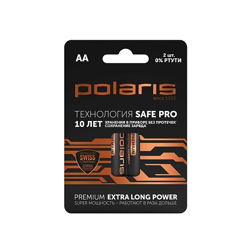 Батарейки лужні Polaris PB АА (LR6) (2шт) Premium фото 1