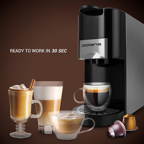 Espresso coffee maker Polaris PCM 2020 3-in-1 фото 10