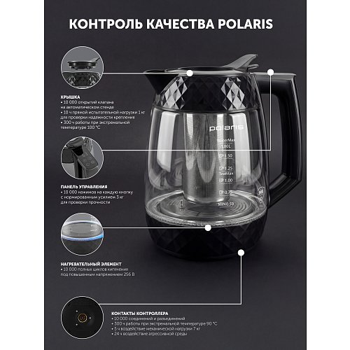 Чайнік Polaris PWK 1823CGLD WI-FI IQ Home фото 24