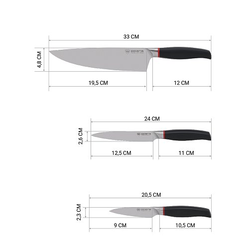 Набір ножів Polaris PRO collection-6C фото 3