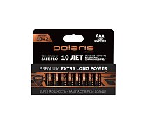 Батарэйкі шчолачныя Polaris PB ААА (12шт) Premium