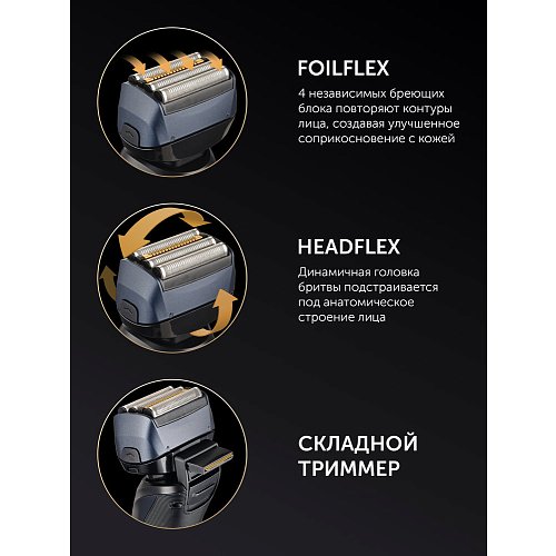 Электрычная брытва Polaris PMF 1016RC wet&dry 7D PROF 4+ фото 14