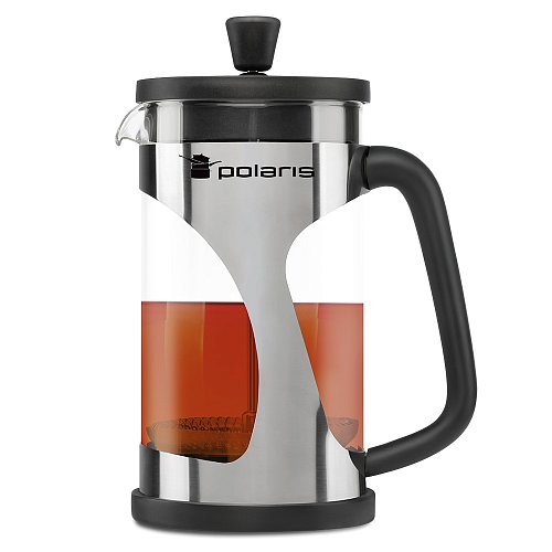 French press Polaris Enigma-600FP, stainless steel, 600 ml фото 1